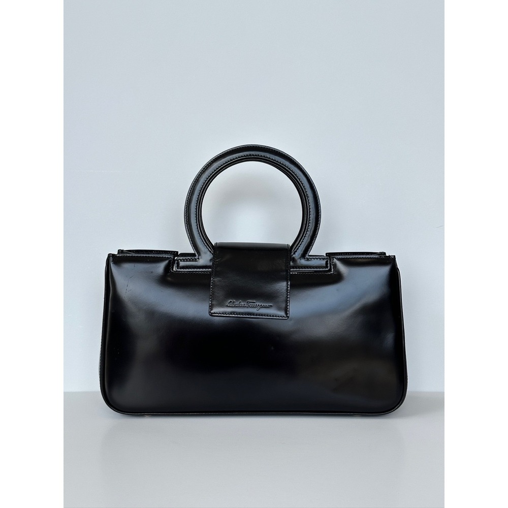 Salvatore Ferragamo Patent Leather Top Handle Bag